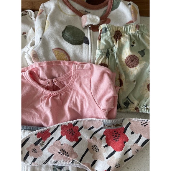 Infant Baby Girl 3 Months Garden Backyard Theme Gap Carters Burts Bees Set Of 8 - Picture 2 of 16